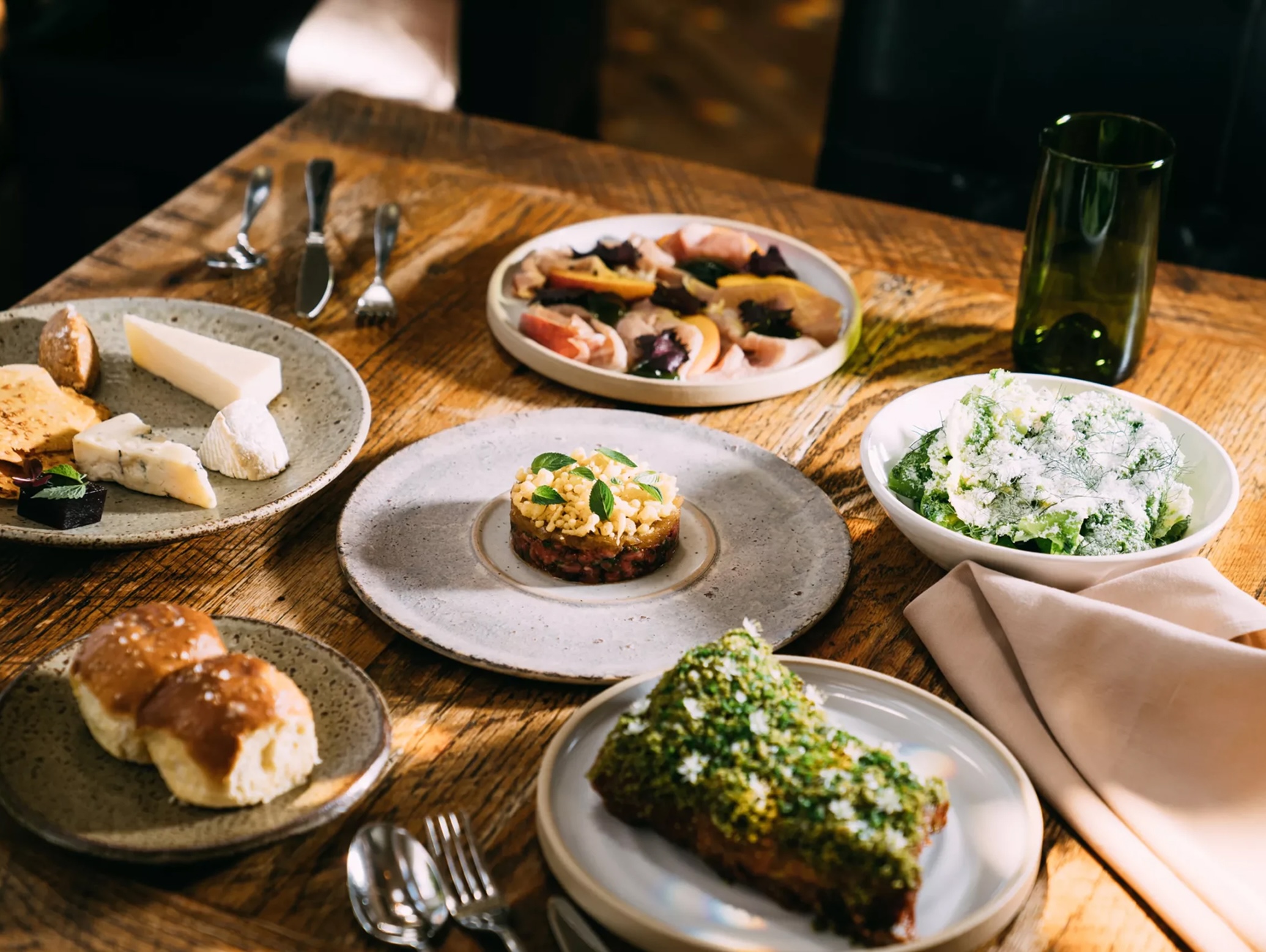 Elegant private dinner setting at Husk Charleston featuring Southern cuisine in a historic home