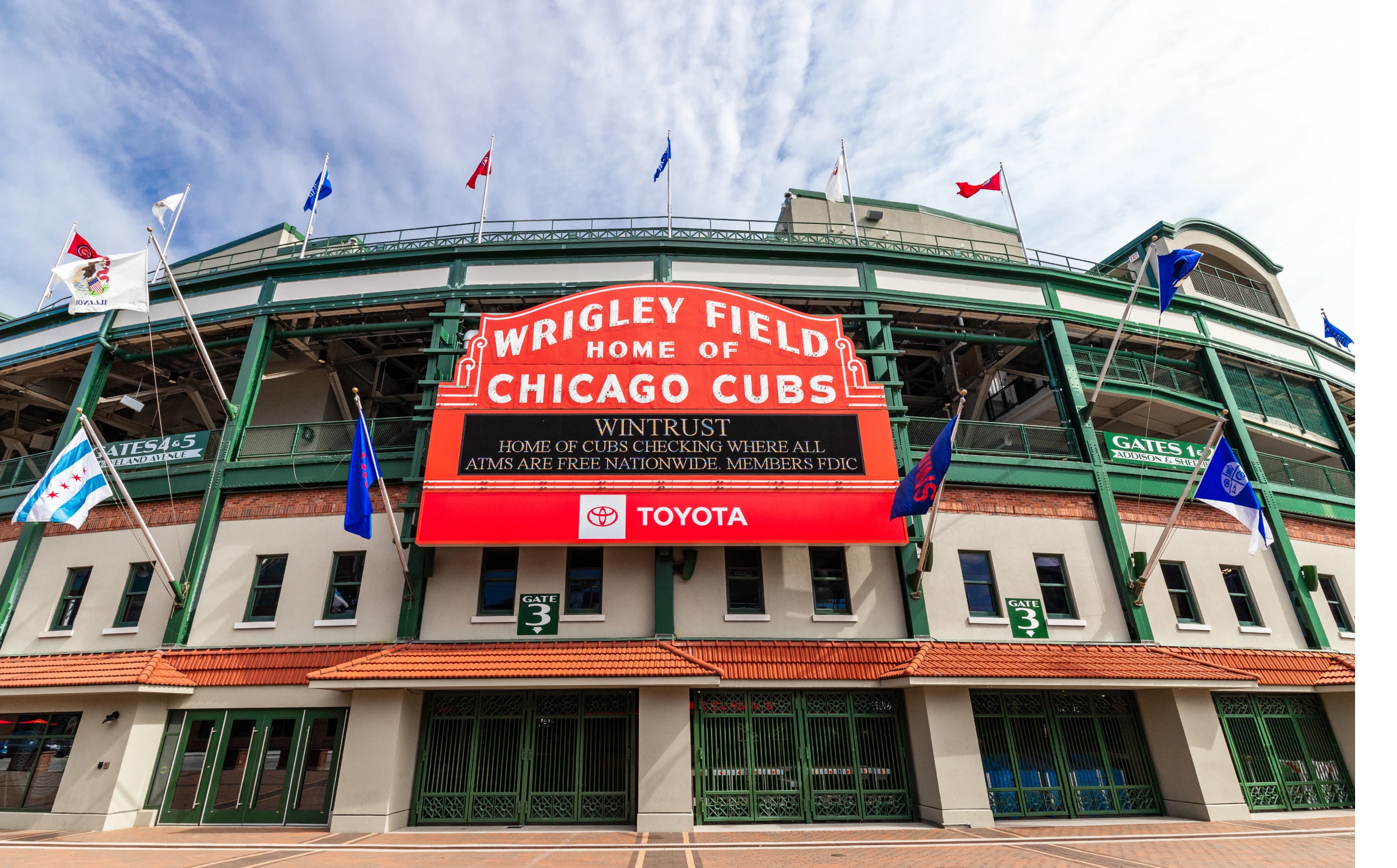 Wrigley Field banner