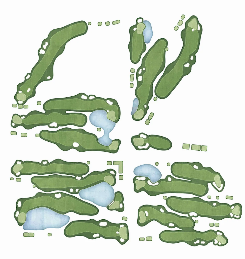 Course map for Breakers Ocean Golf Course