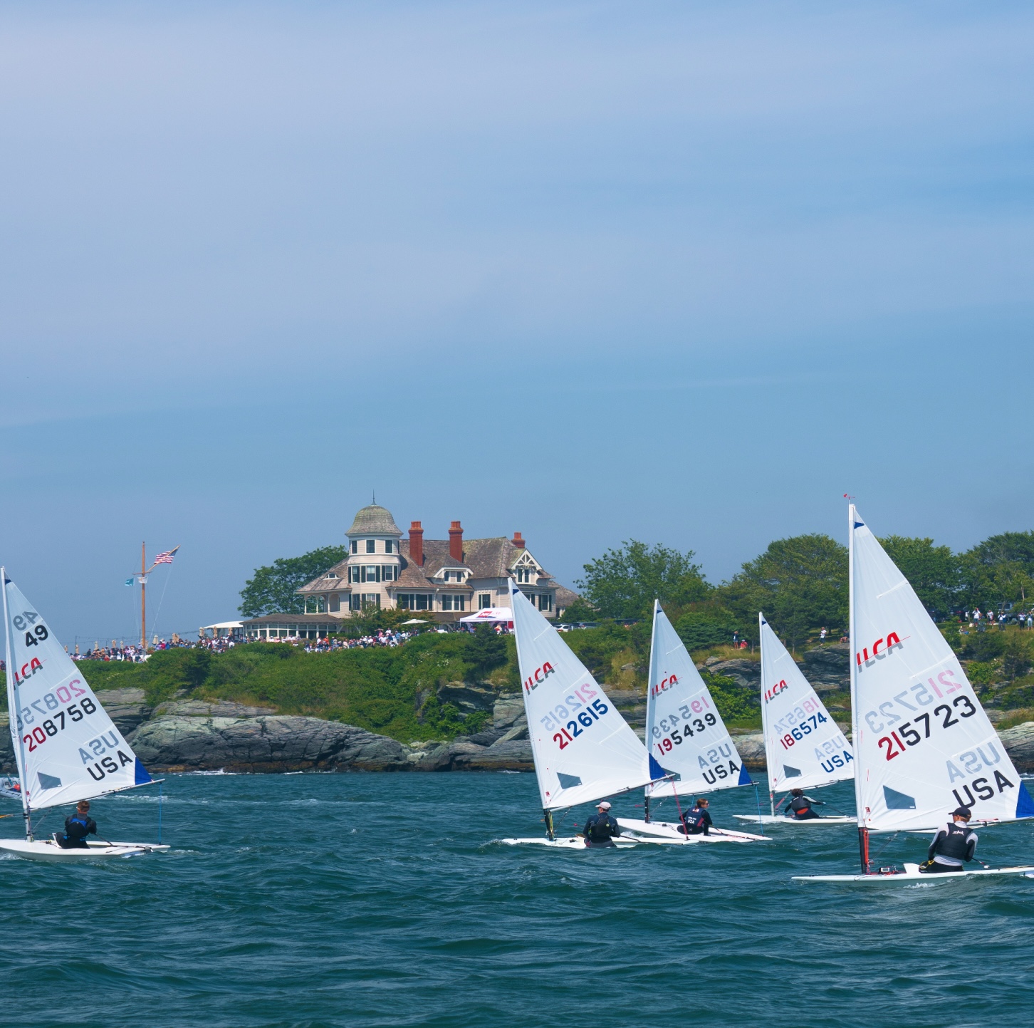 Sailing race outside of Newport