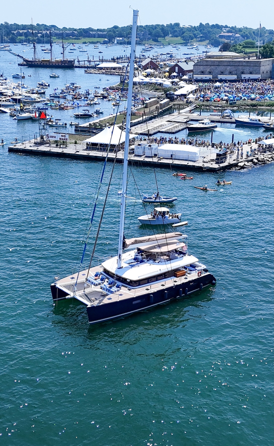 Andromeda anchored near concert