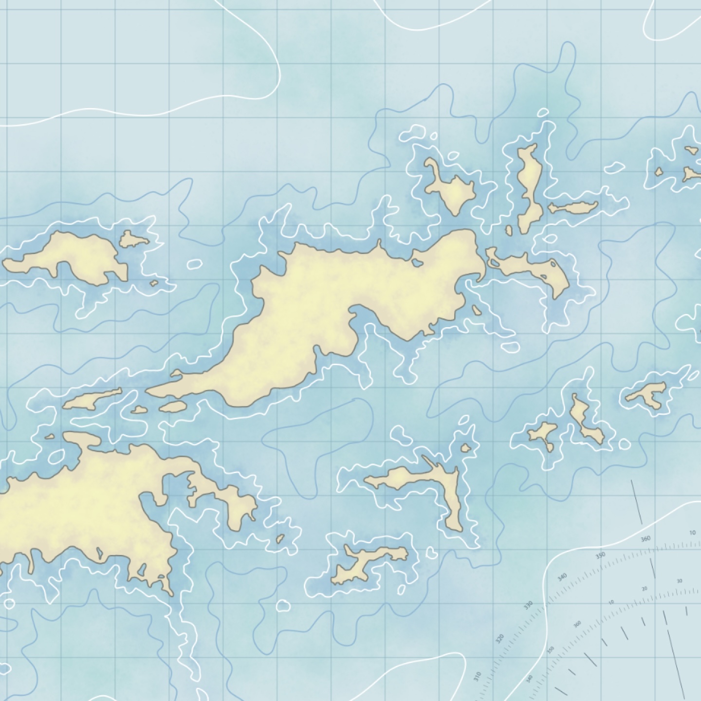 Up close chart of British Virgin Islands