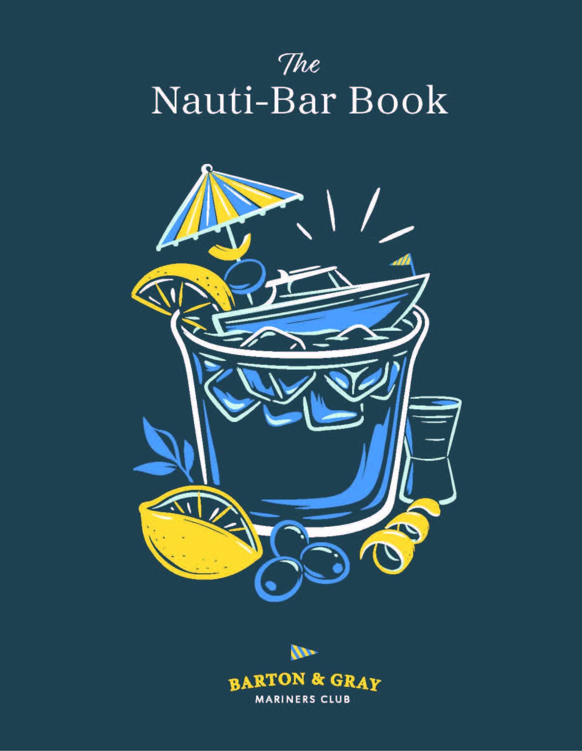 Nauti Bar book design graphic