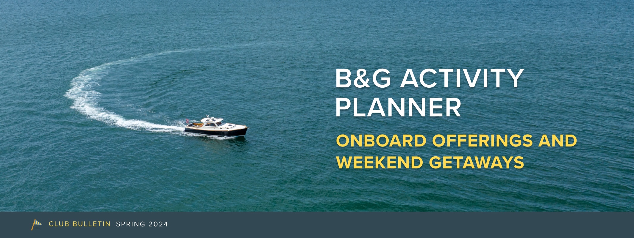 B&G Activity Planner banner