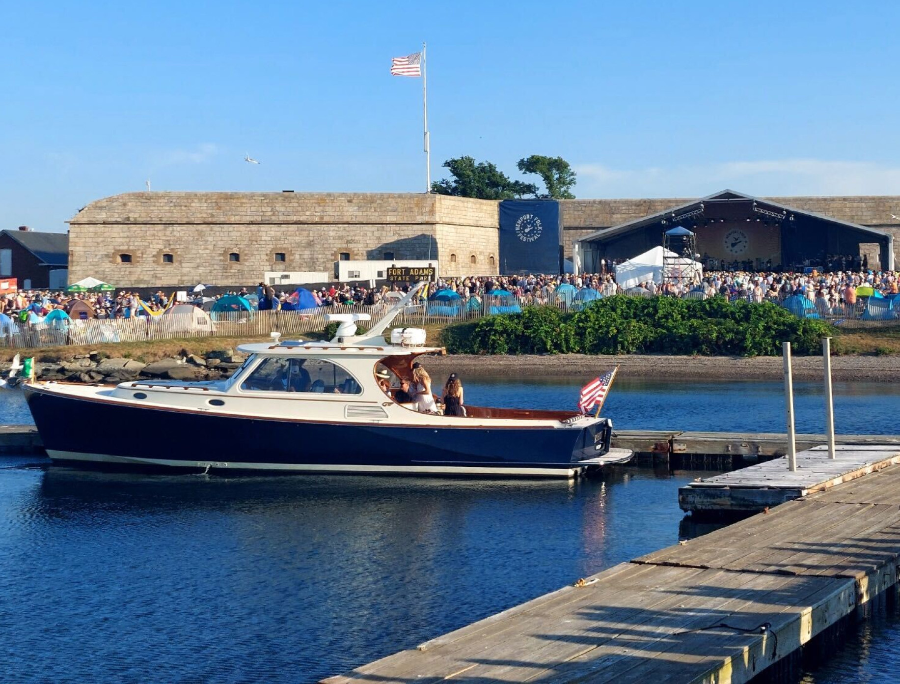 Talaria docked in Newport