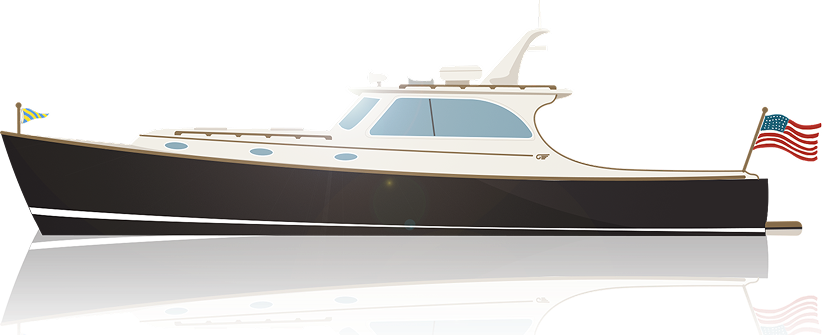 Profile of the Hinckley Talaria 40- and 44-foot yachts.
