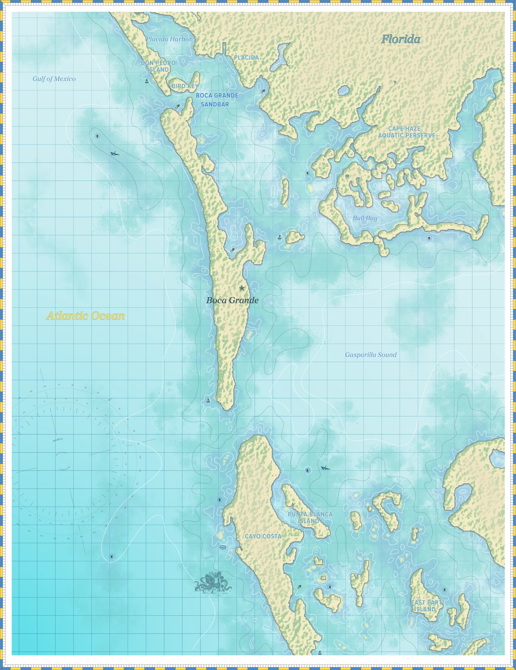 Boca Grande, Florida Harbor Chart