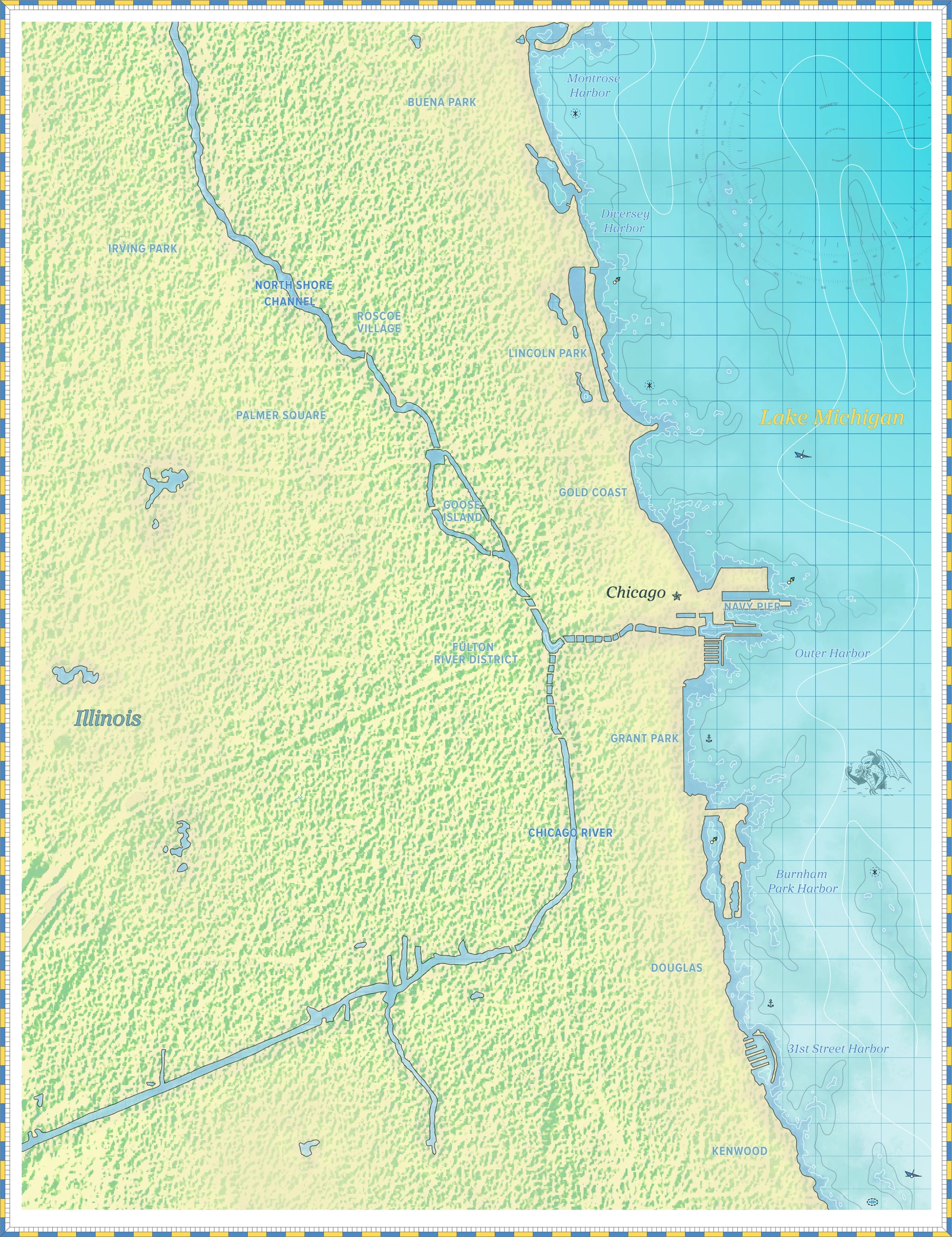 Chicago, Illinois Harbor Chart