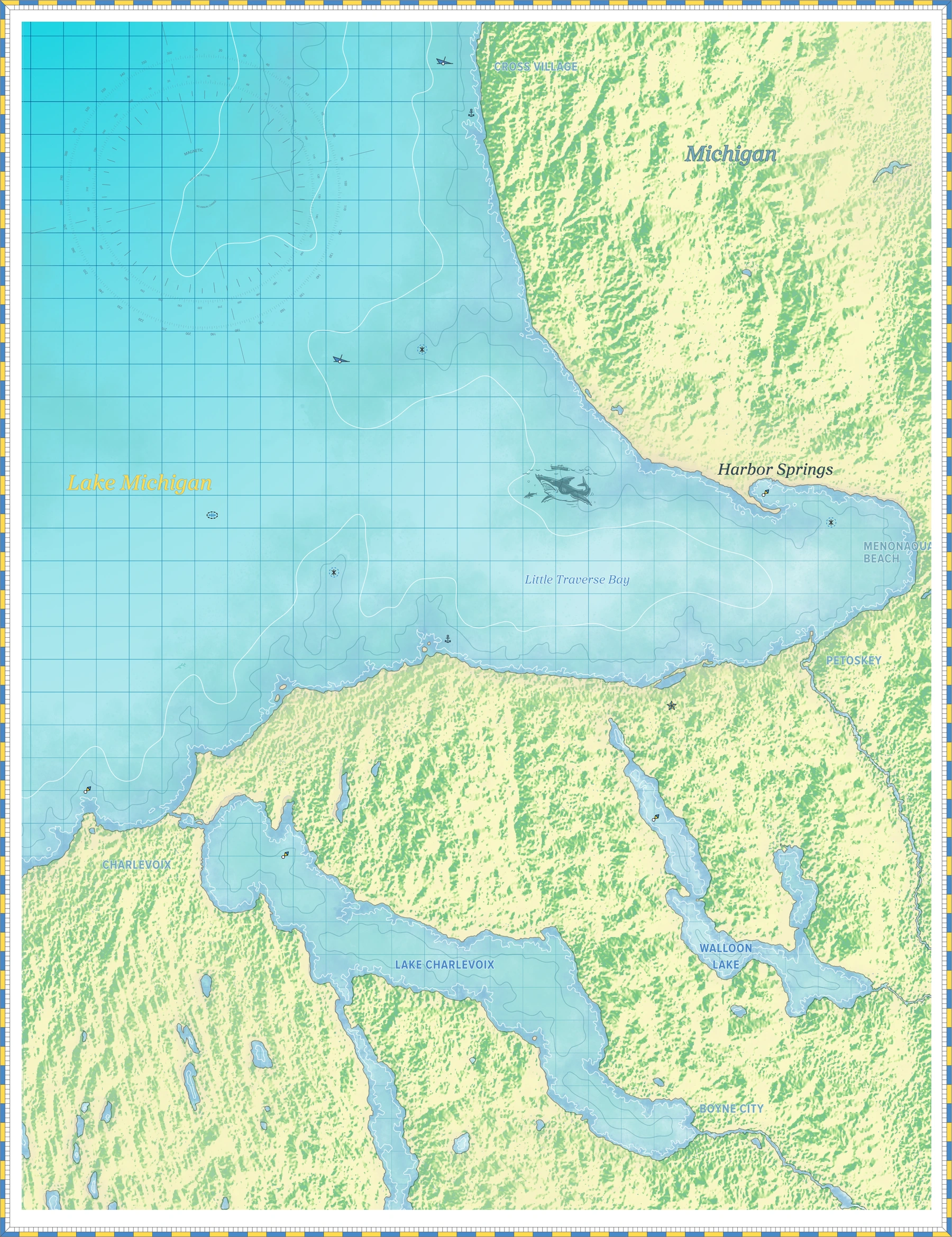 Harbor Springs, Michigan Harbor Chart
