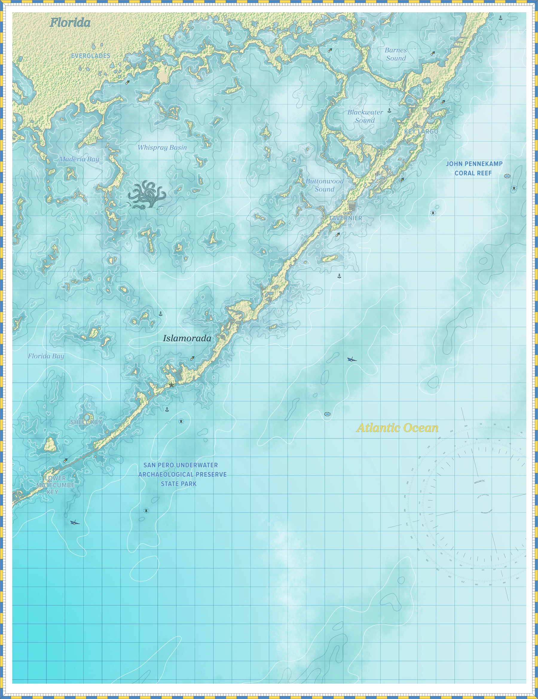 Islamorada, Florida Harbor Chart