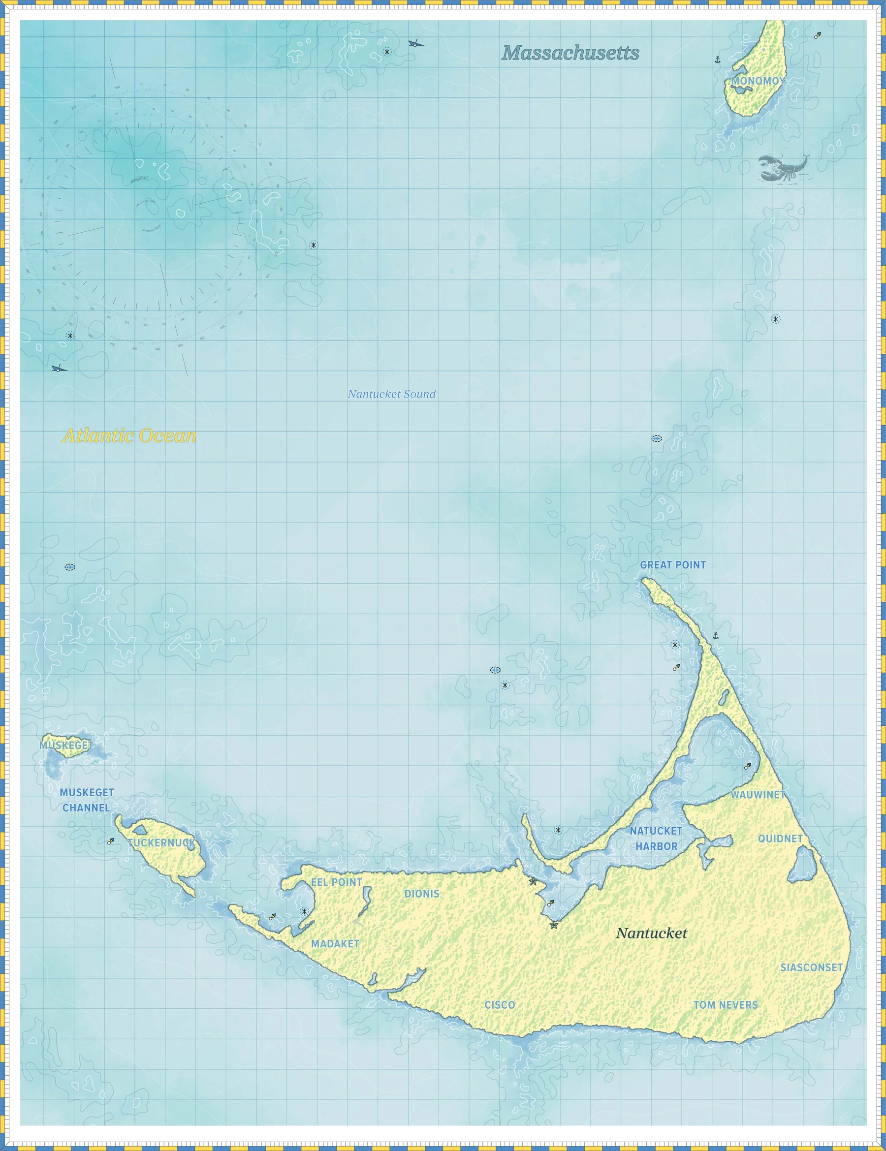 Nantucket Harbor Chart