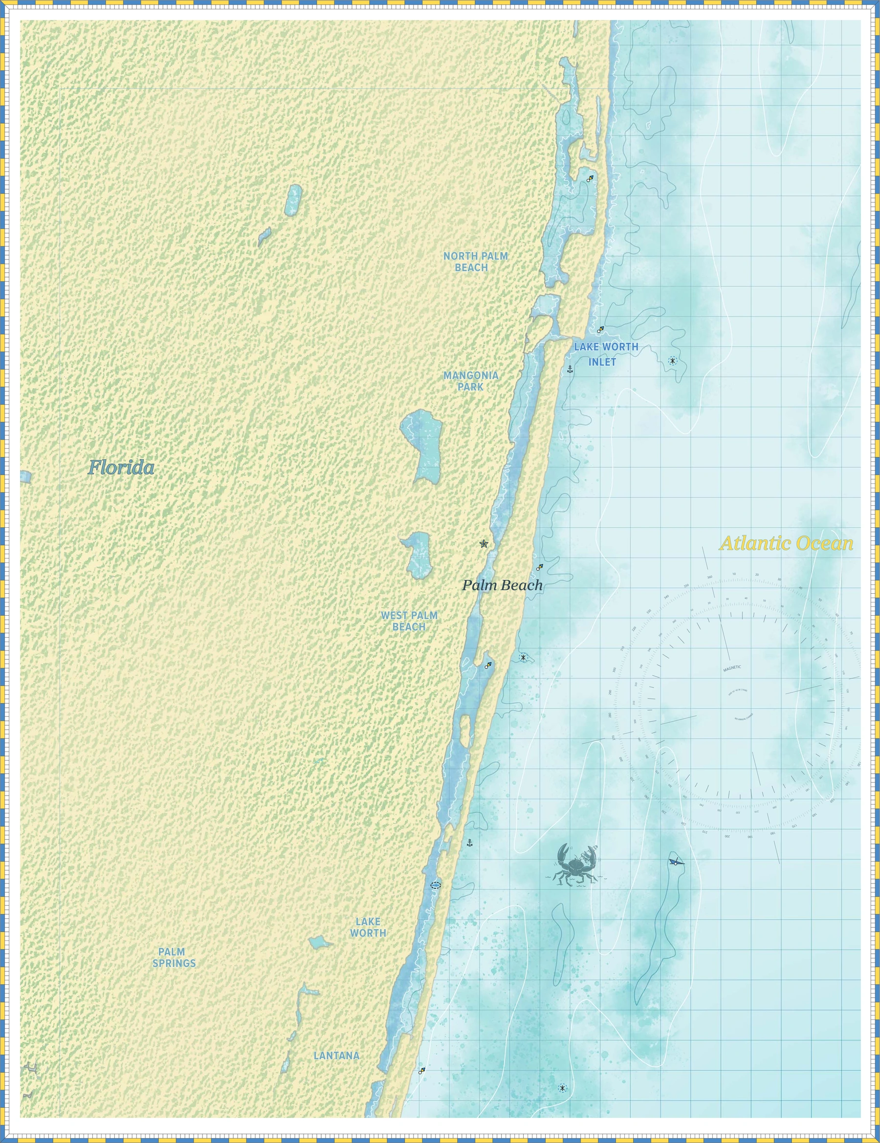 Palm Beach, Florida Harbor Chart