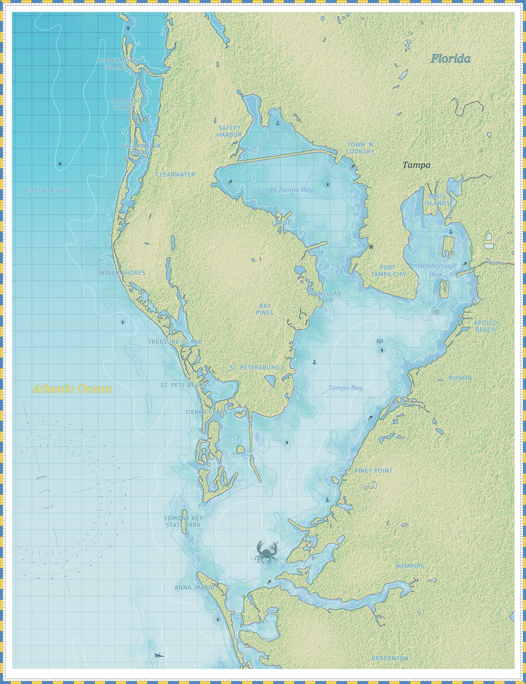 Tampa, Florida Harbor Chart