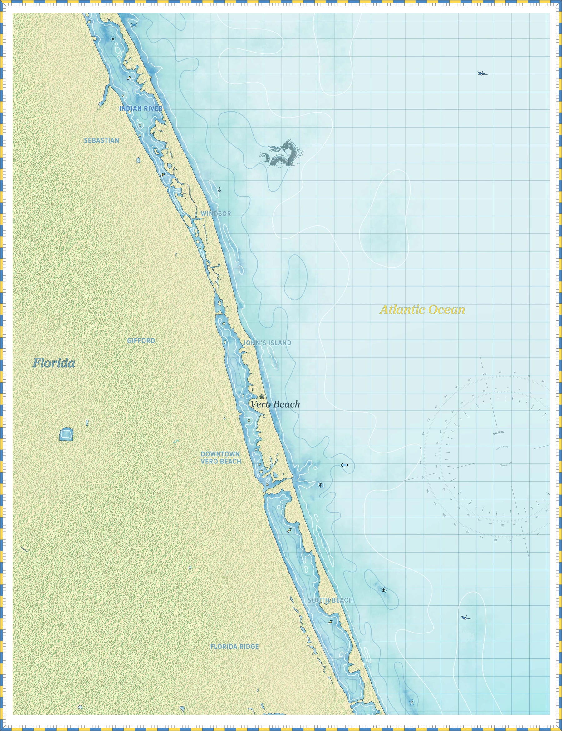 Vero Beach, Florida Harbor Chart
