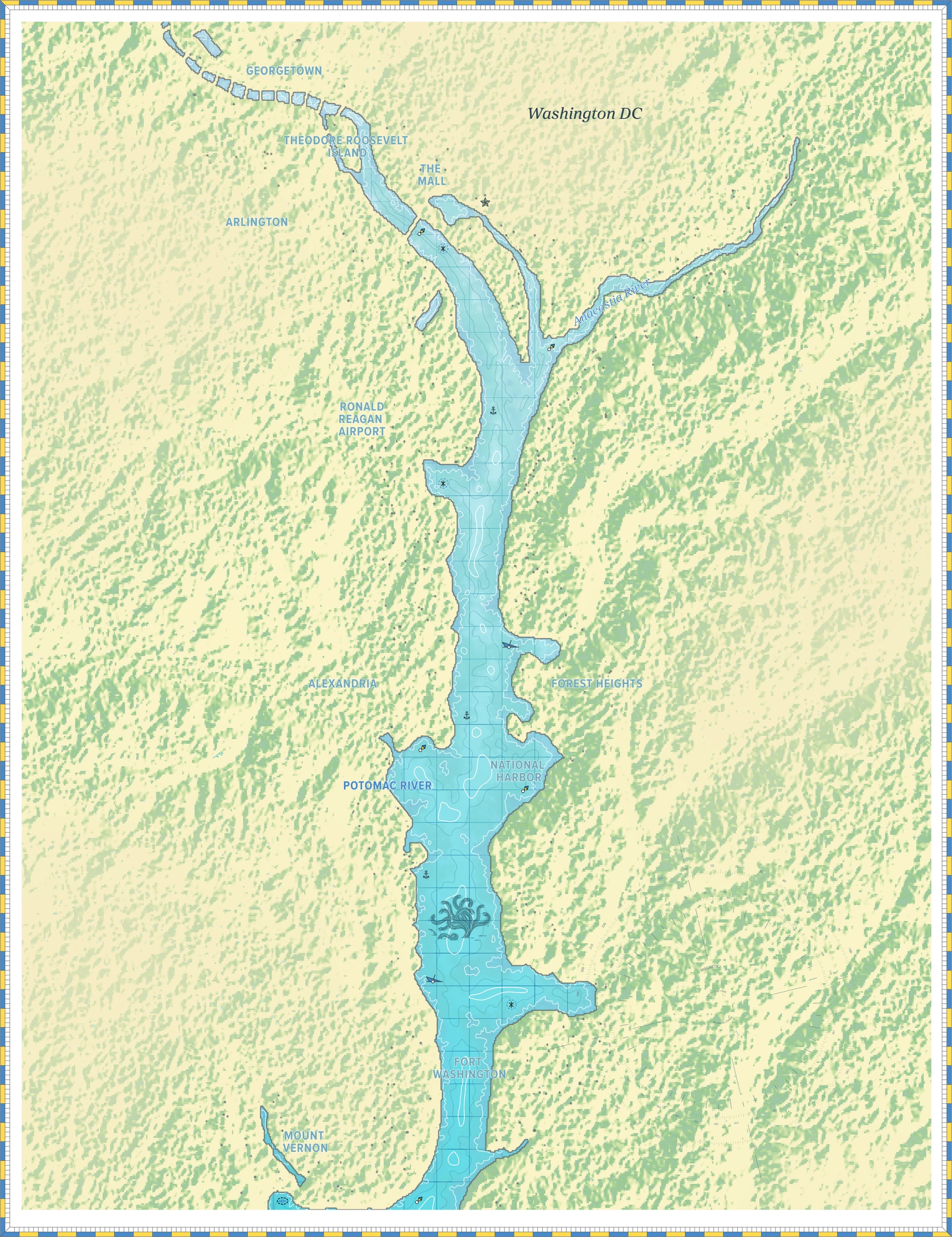 Washington, District of Columbia Harbor Chart