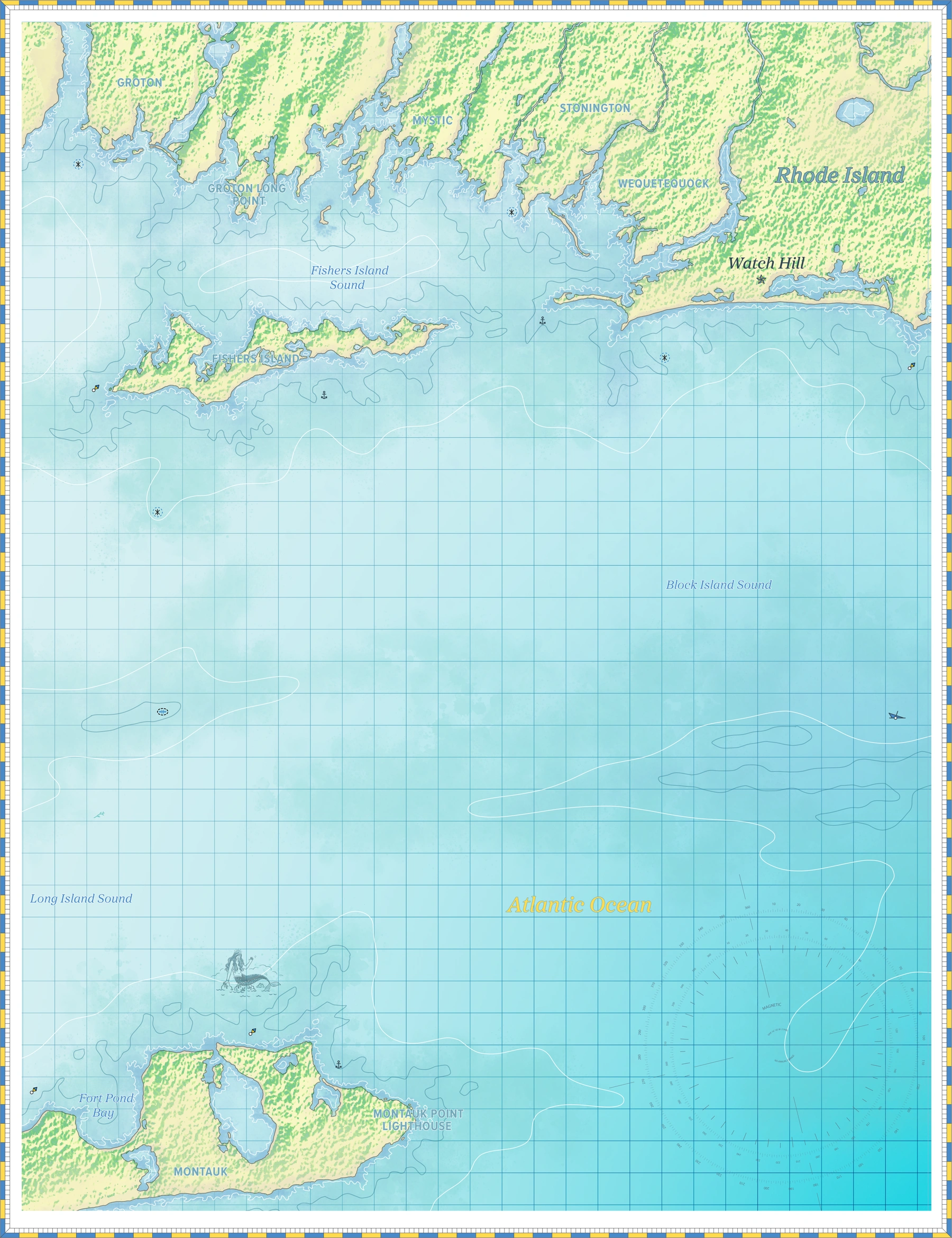 Watch Hill, Rhode Island Harbor Chart